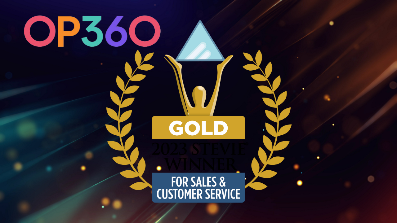 OP360 receives Gold Stevie Award 