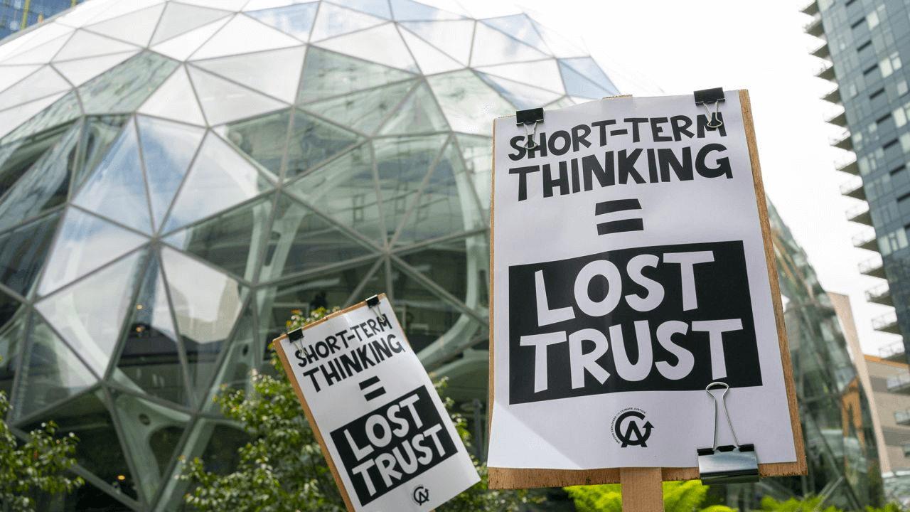 Amazon workers walk out over leadership trust issues