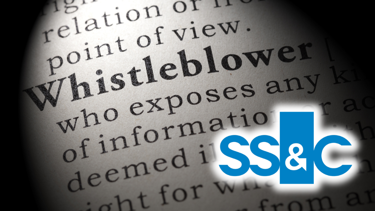 Whistleblower sues SS&C, alleges HR retaliation over misconduct