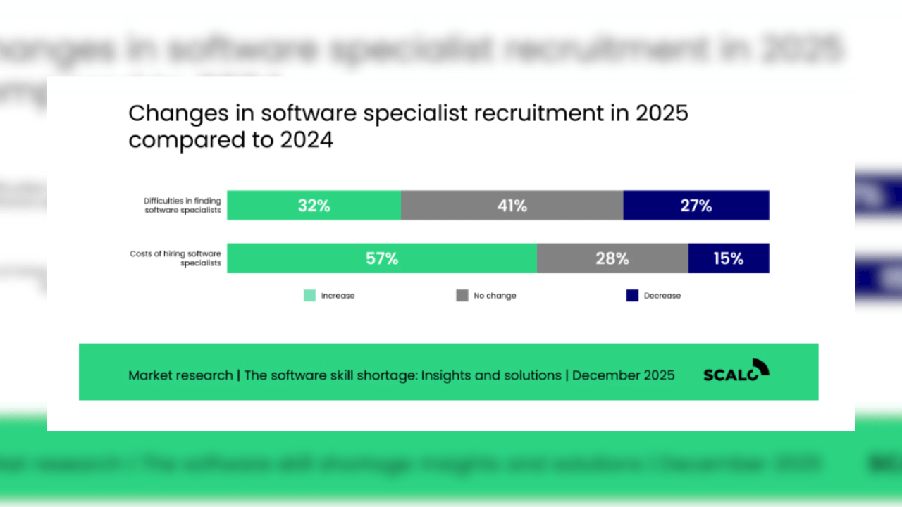 Over half of large firms face software specialist shortage &mdash; study