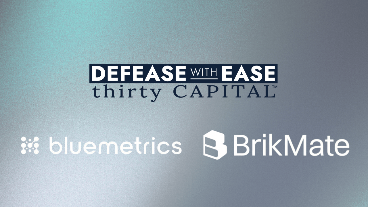 Thirty Capital Ventures backs AI firms BlueMetrics and BrikMate